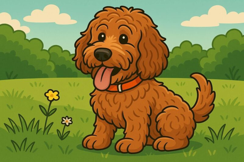 Classic cartoon style Cockapoo