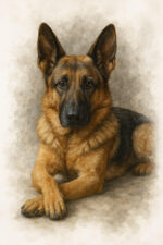 Signature Splash German Shepherd