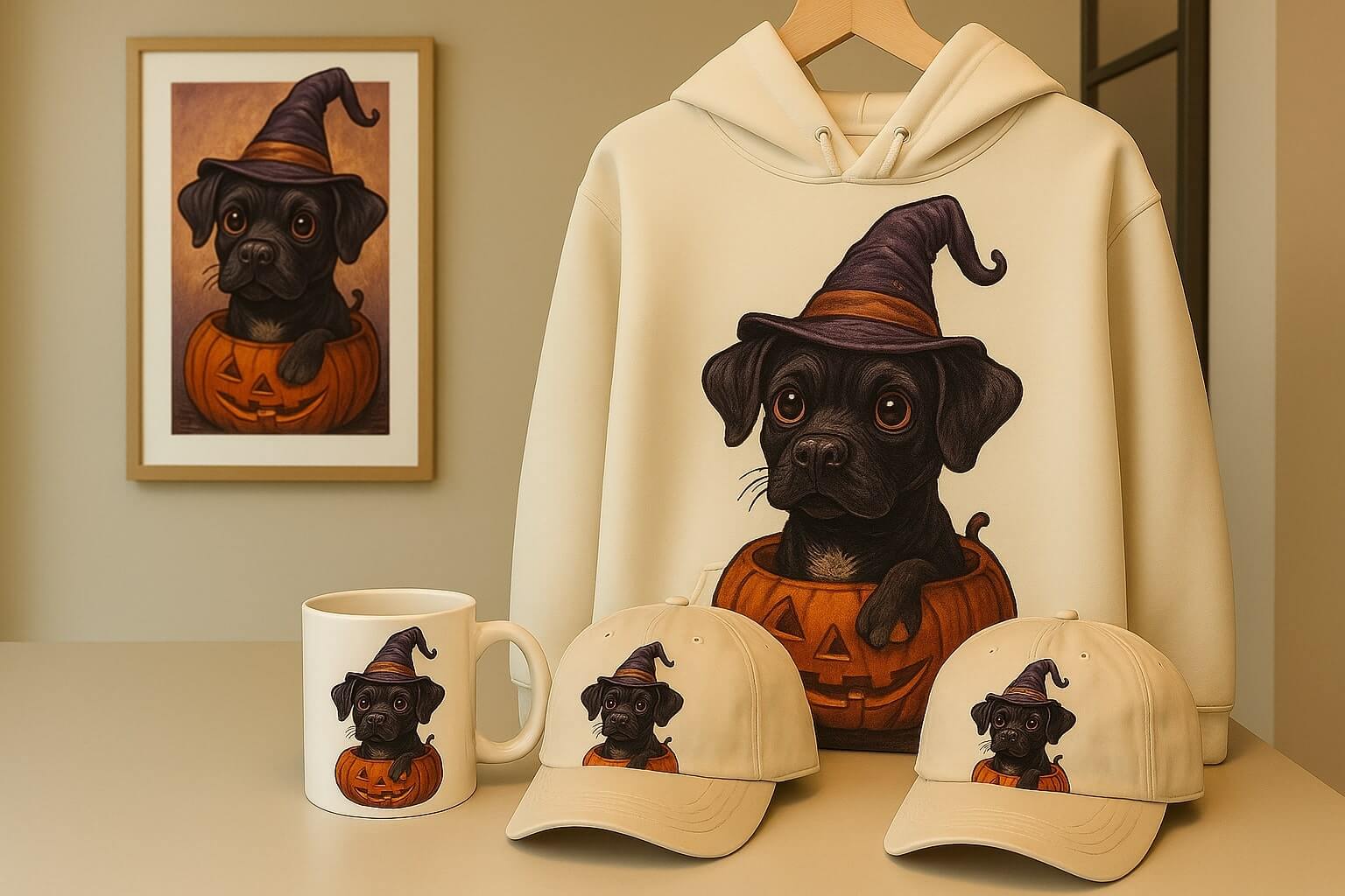 Halloween Print Hoodies, Hats & Prints 