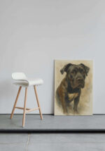 canvas print of a dog