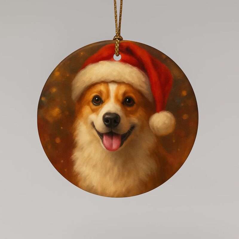 Ceramic Pet Portrait Christmas Tree Decoration