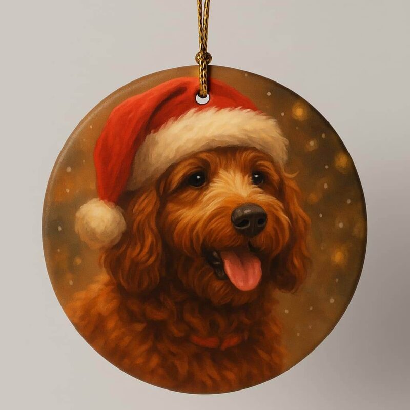 Ceramic Pet Portrait Christmas Tree Decoration
