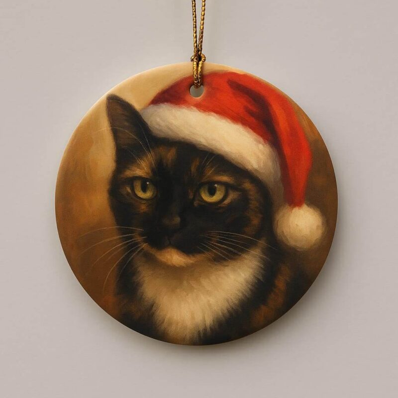 Ceramic Pet Portrait Christmas Tree Decoration