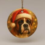 Ceramic Pet Portrait Christmas Tree Decoration