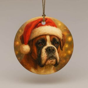 Ceramic Pet Portrait Christmas Tree Decoration