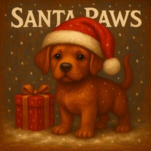 Santa Paws pet portrait